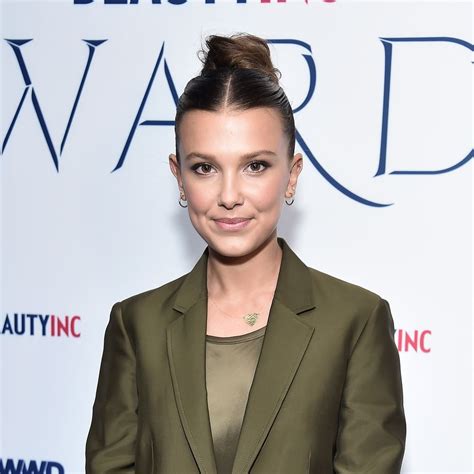 millie bobby brown purple outfit|Millie Bobby Brown delivers wild update as she glows。